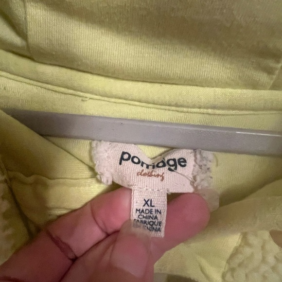 Anthropologie porridge Quinn Sherpa Fleece Hoodie size XL - Picture 4 of 9